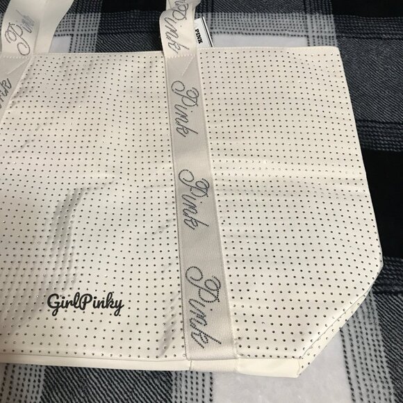 VS PINK BLACK FRIDAY 2025 LIMITED EDITION WINTER WHITE BLING TOTE BAG - Picture 5 of 12
